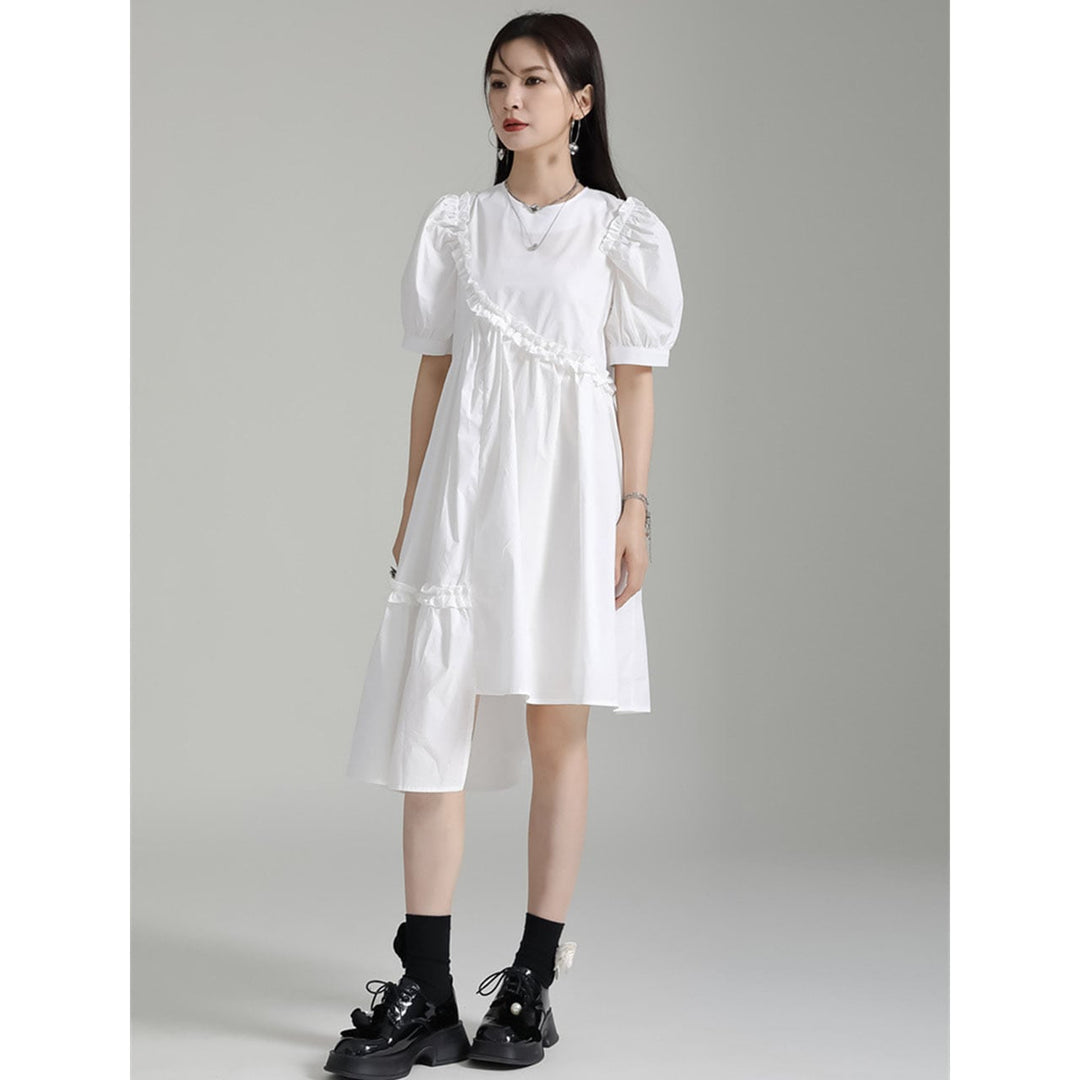 Asymmetry Frill Switching Onepiece