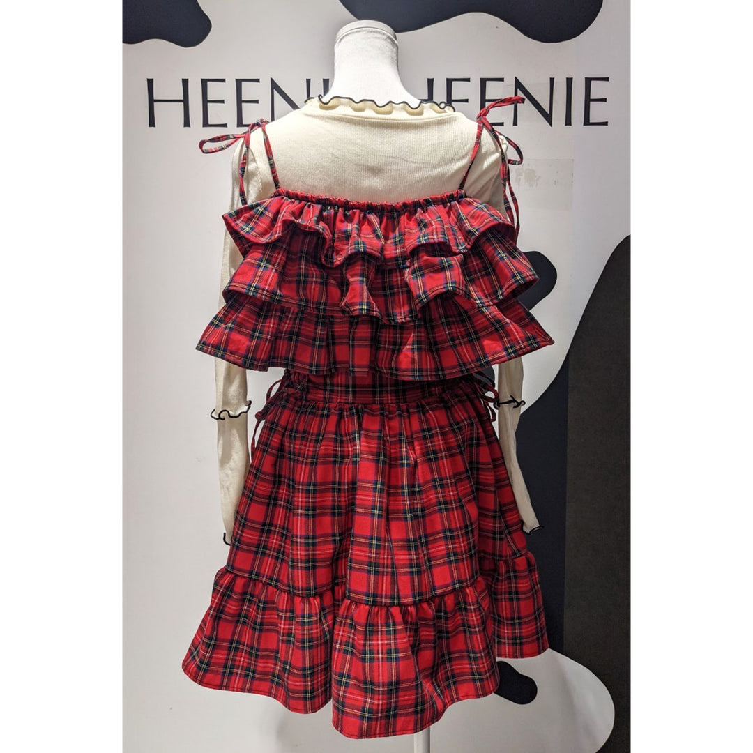 Tiered Ribbon Frill Bustier