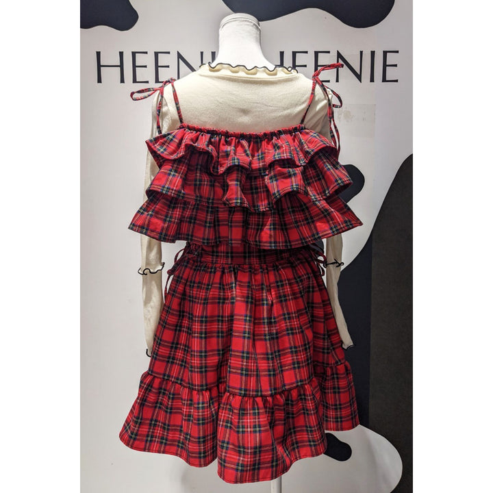 Tiered Ribbon Frill Bustier