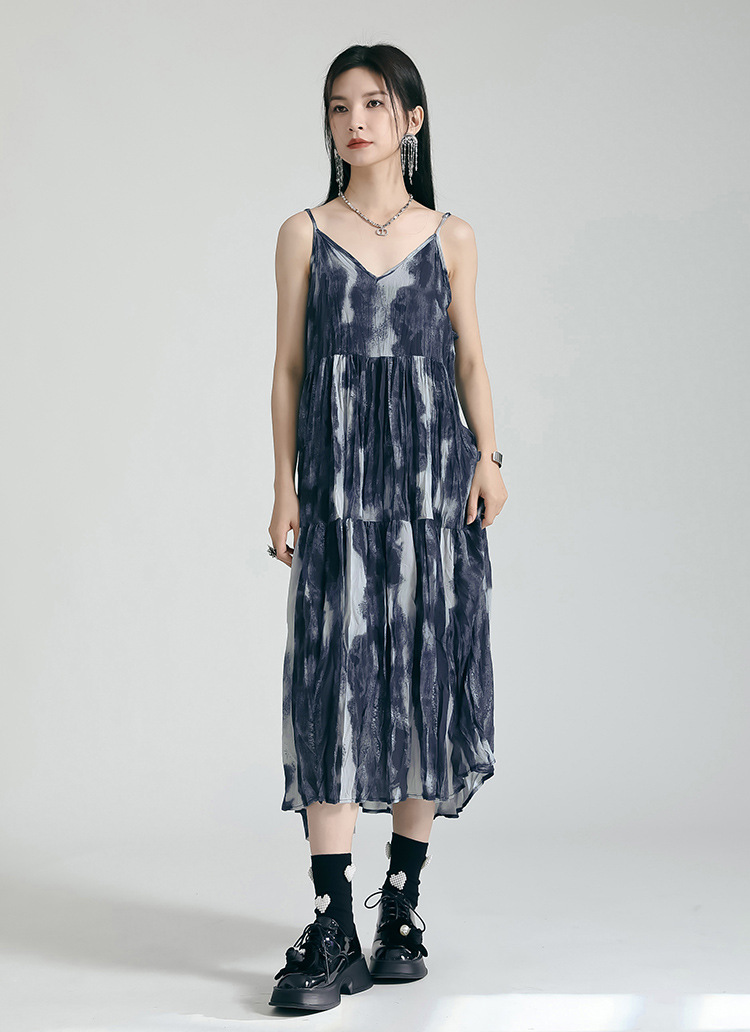 Tie Dye Tiered Camisole Onepiece