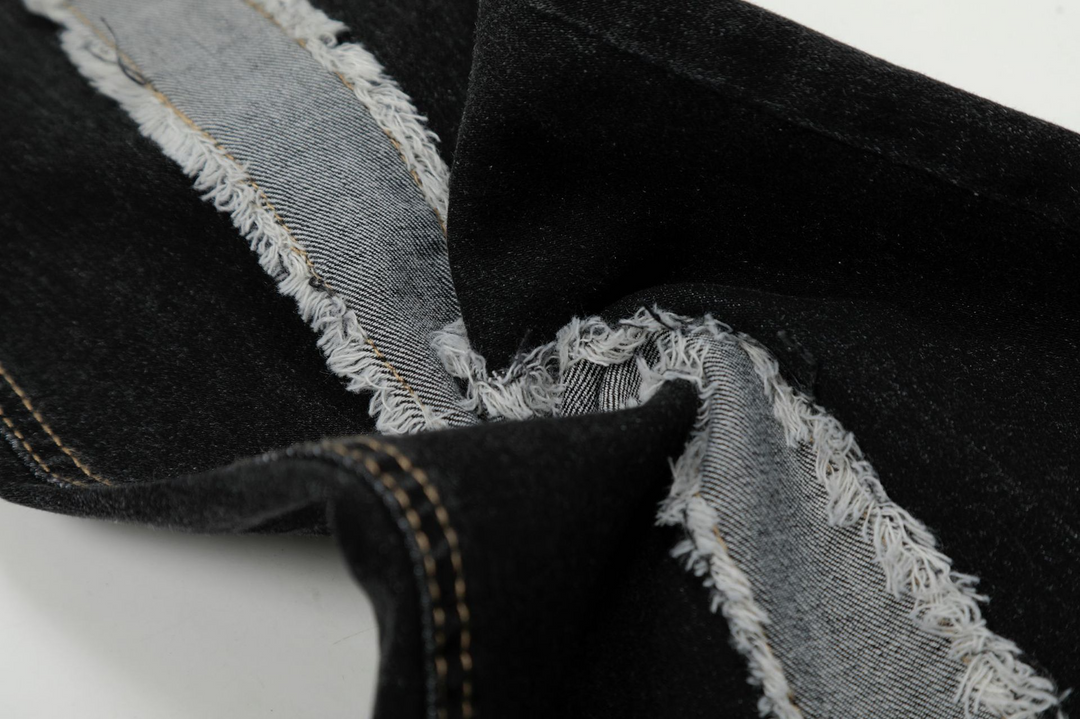 Cross Patchwork Flare Denim Jeans