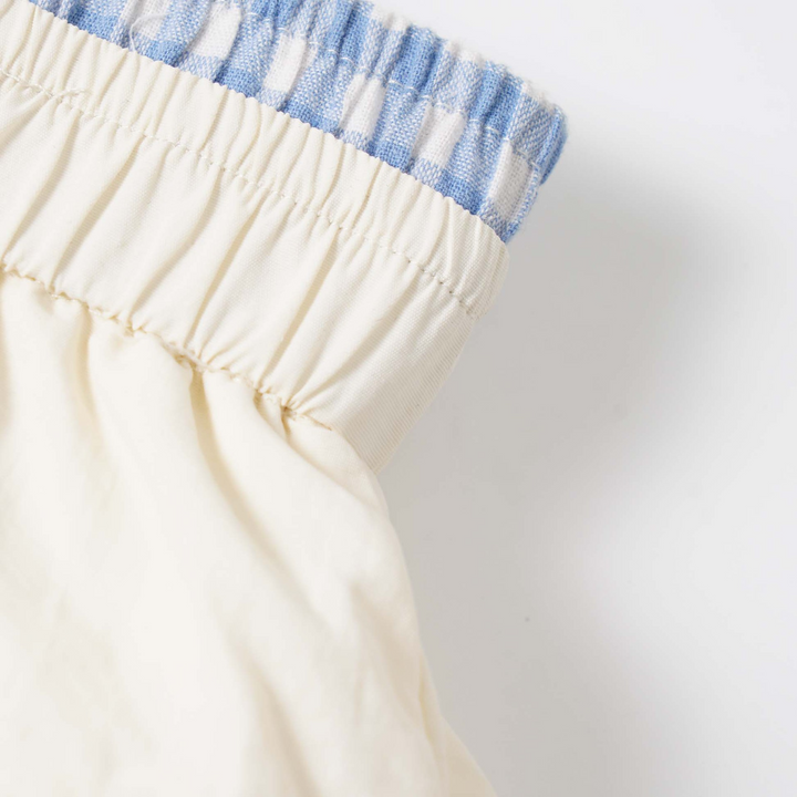 Layered design mini skirt