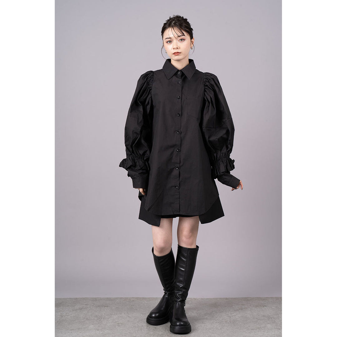 Tuck Sleeve Long Shirt