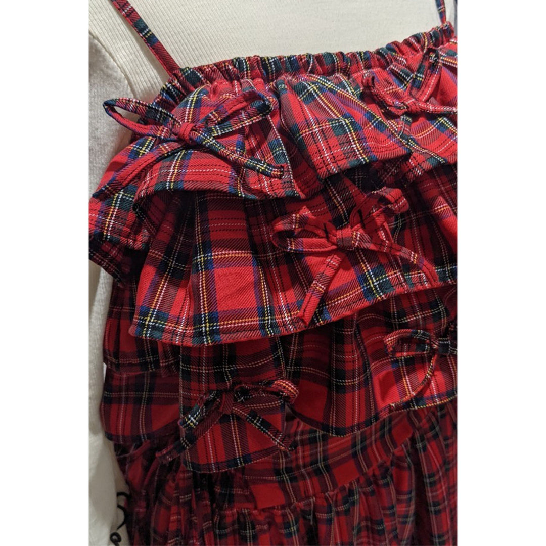 Tiered Ribbon Frill Bustier