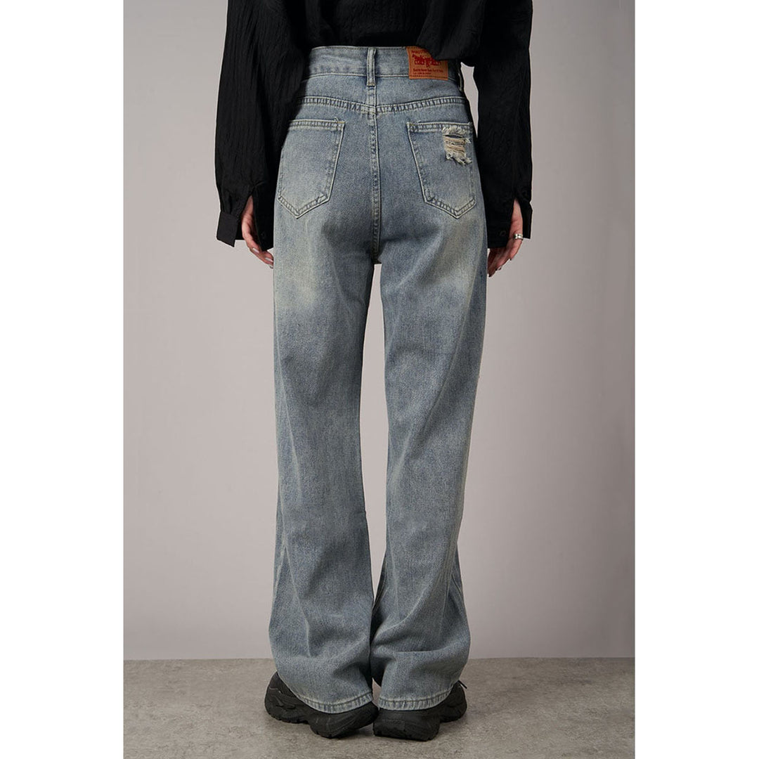 Cut Off Damage Denim Jeans