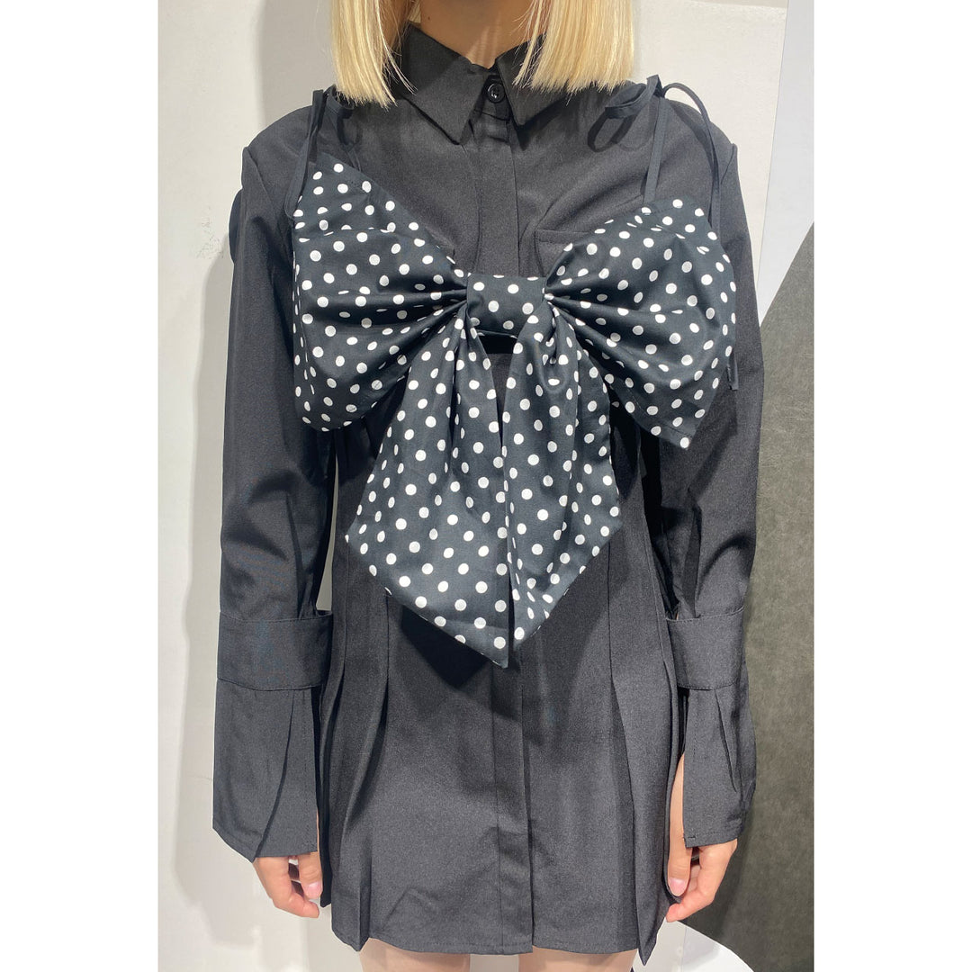 Front Ribbon Bustier (Dot)