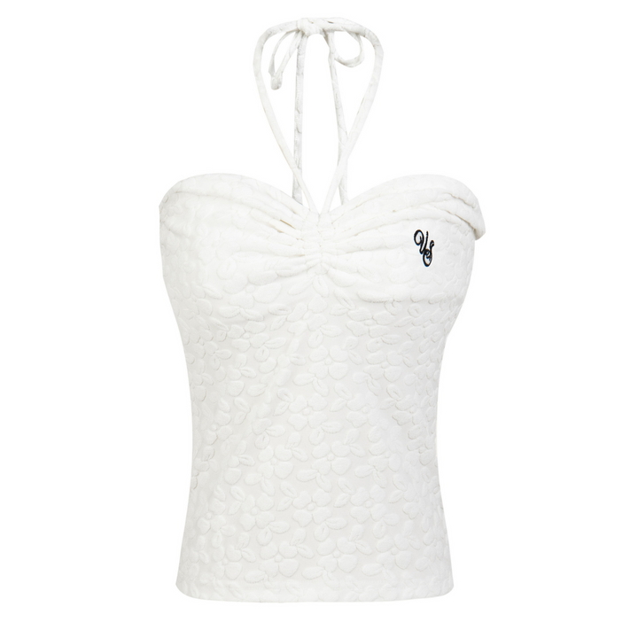 Neck Ribbon Flower Camisole