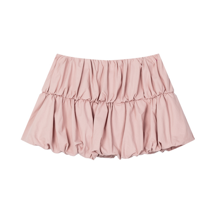 Check Front Frill Ribbon Mini Skirt