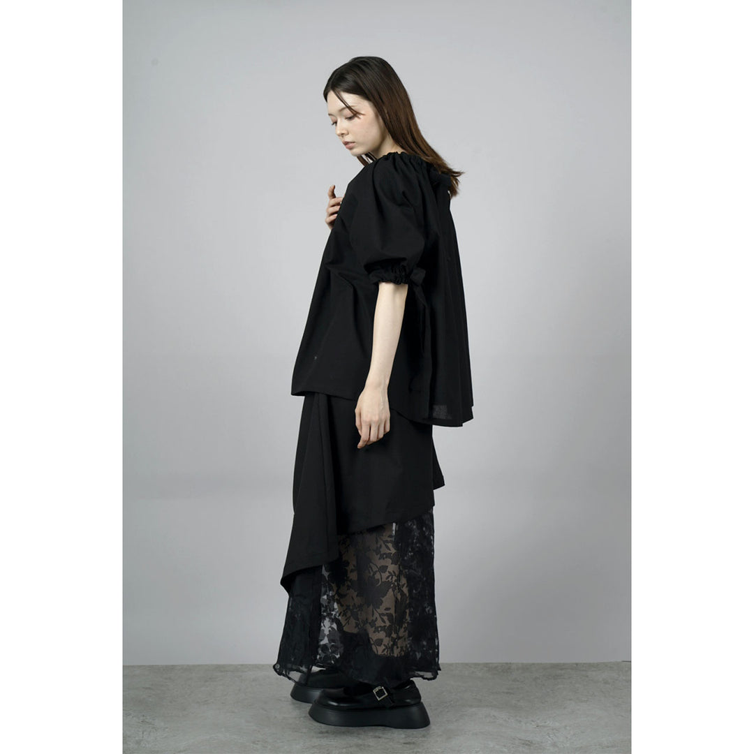 Gathered Shirring Blouse