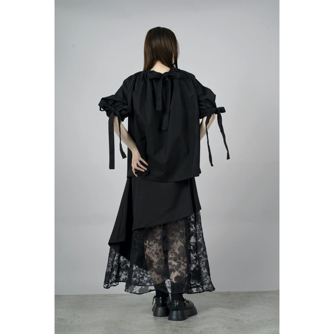 Gathered Shirring Blouse