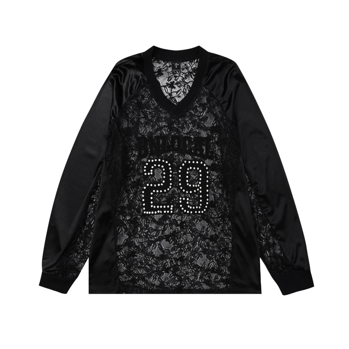 Lace Numbering Long Sleeve Tee