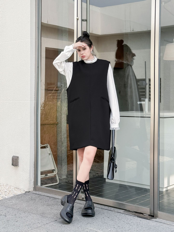 Simple Sleevelss Onepiece