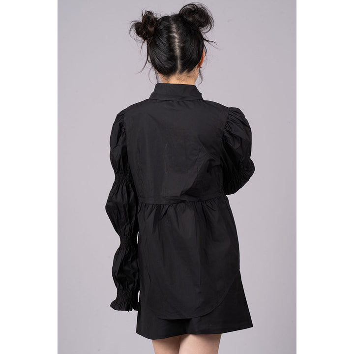 Shirring Virago Sleeve Tops