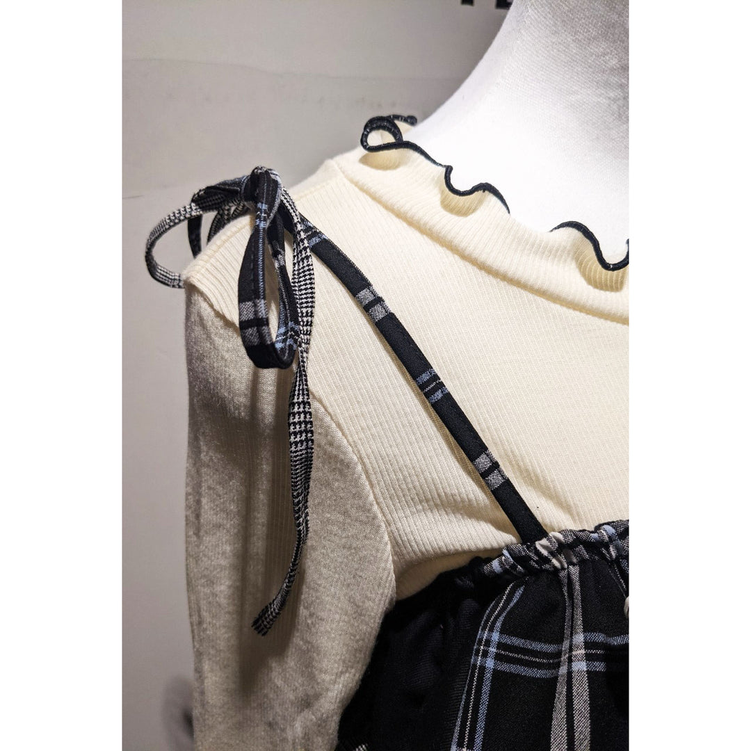 Tiered Ribbon Frill Bustier