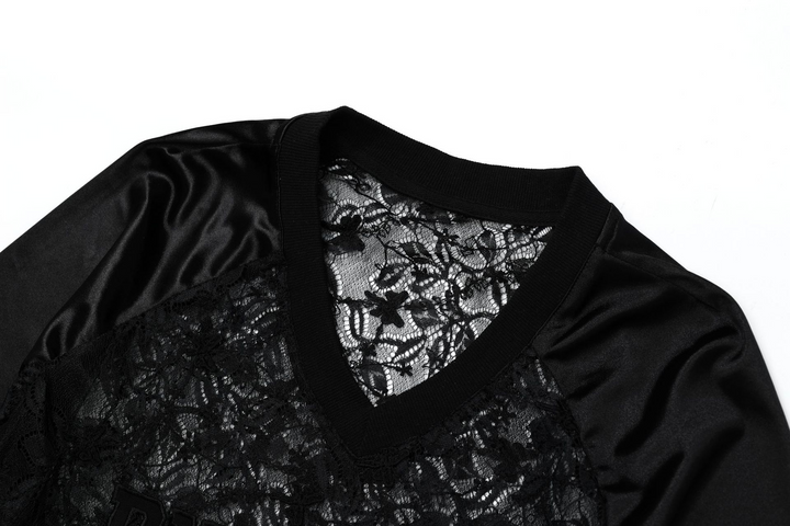 Lace Numbering Long Sleeve Tee