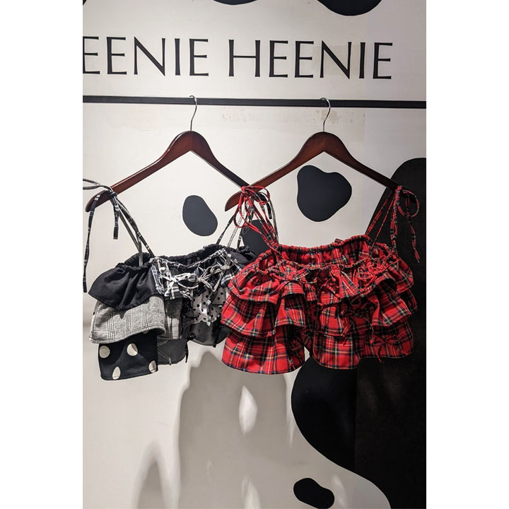 Tiered Ribbon Frill Bustier