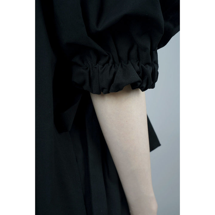 Gathered Shirring Long Onepiece