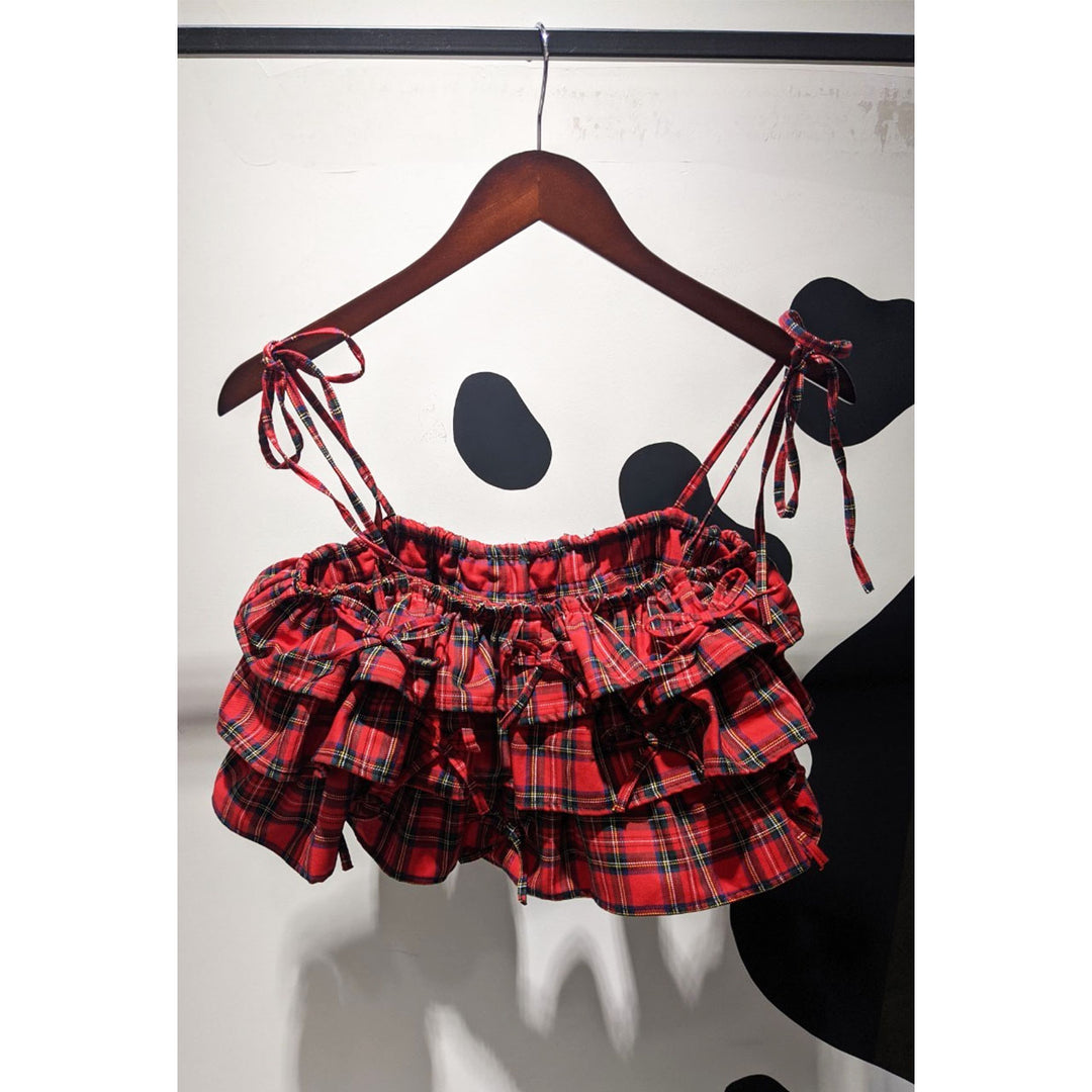 Tiered Ribbon Frill Bustier