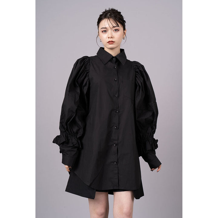 Tuck Sleeve Long Shirt