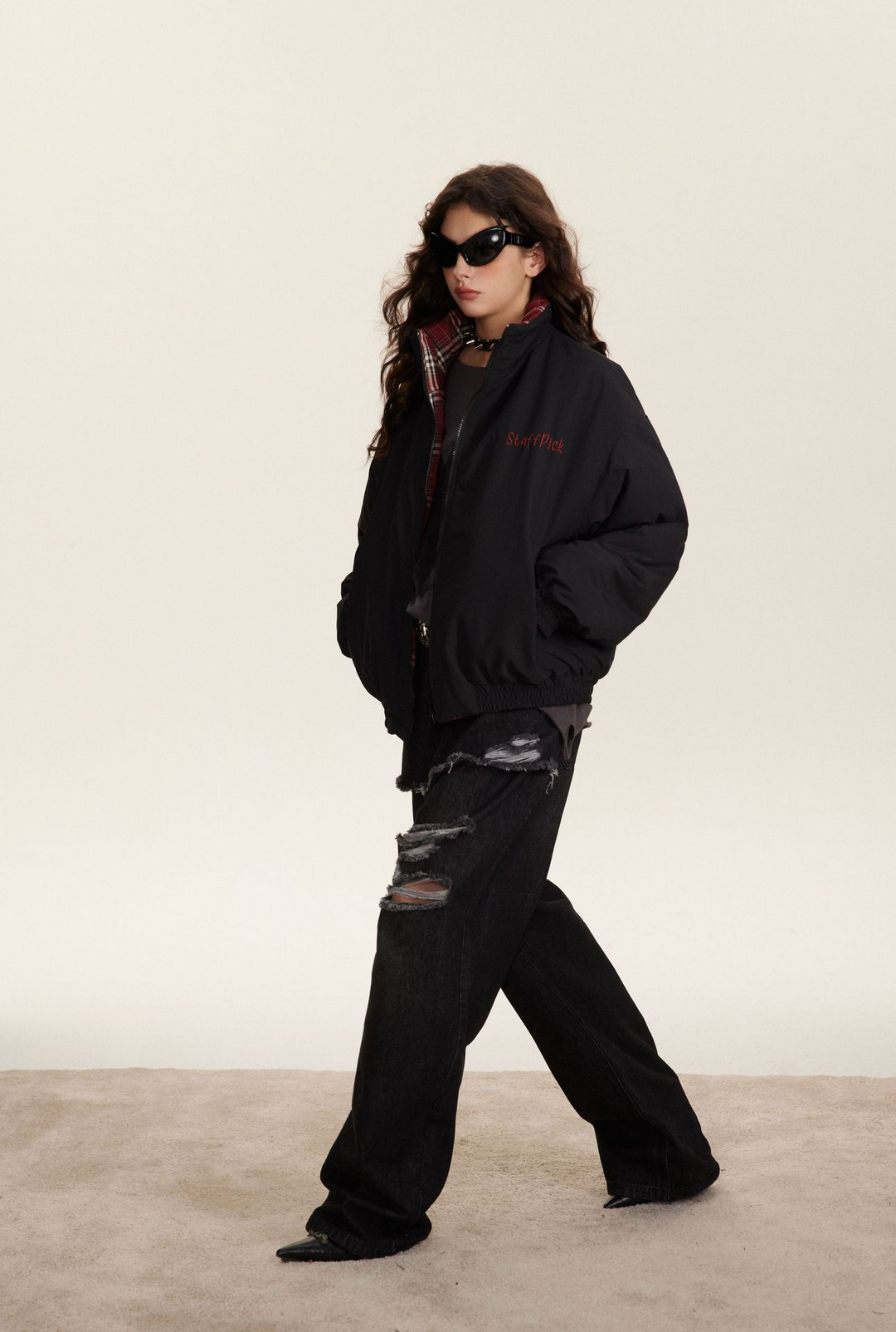 2way Reversible Check Jacket