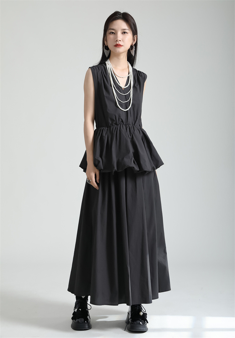 Balloon Tiered Gathered Onepiece