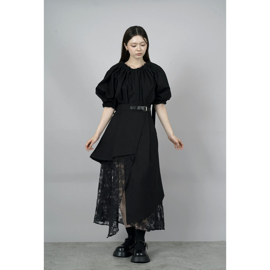 Gathered Shirring Blouse