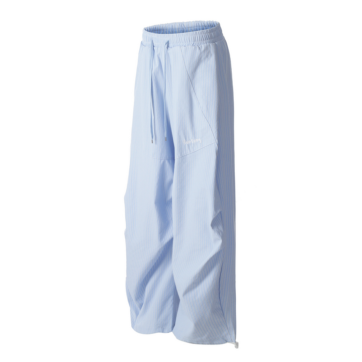 Loose Casual Stripe Long Pants