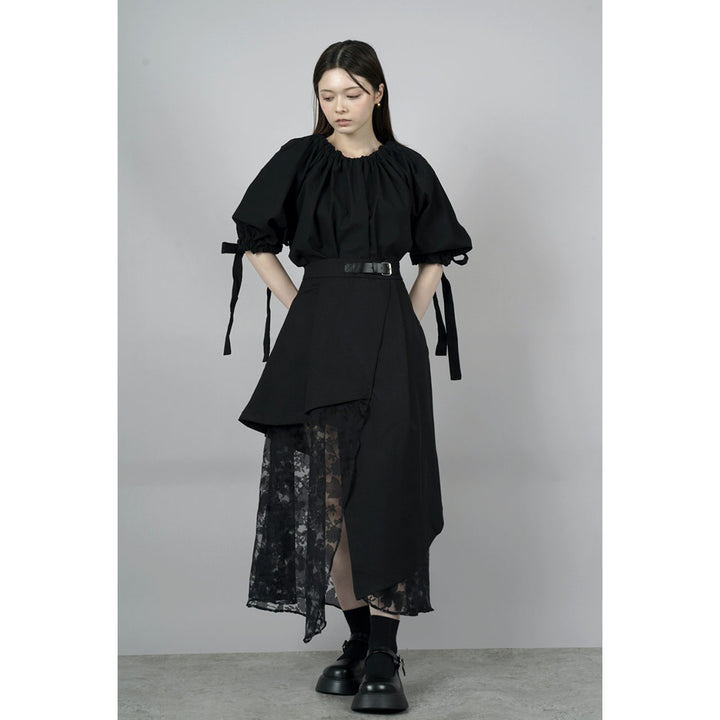 Gathered Shirring Blouse