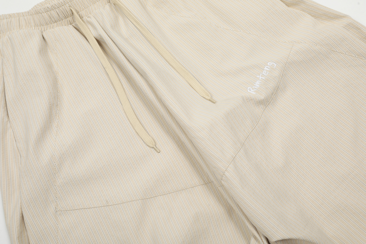 Loose Casual Stripe Long Pants