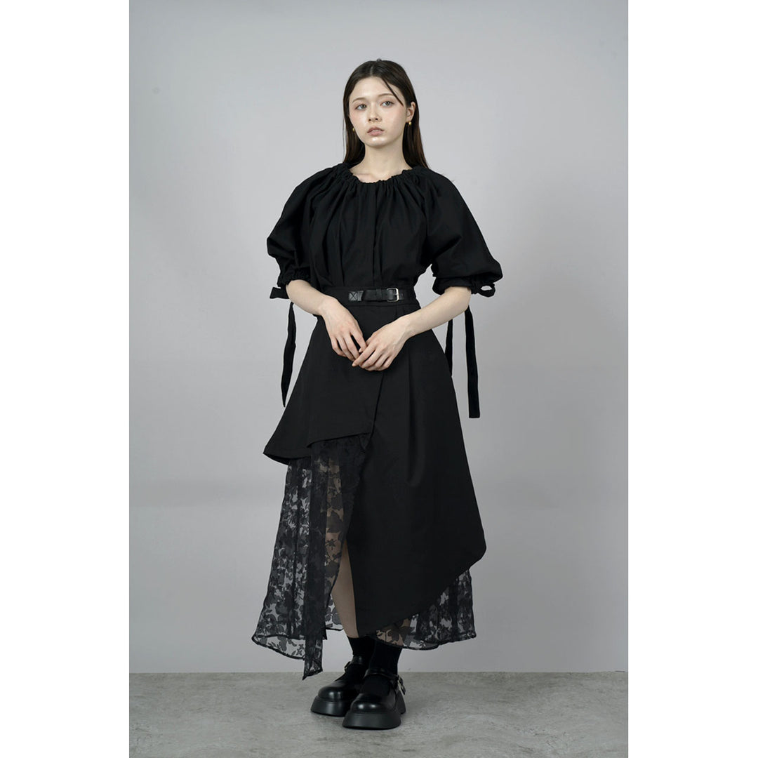 Gathered Shirring Blouse