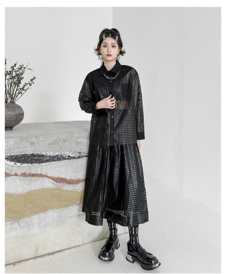 Mesh tops / mesh flare skirt