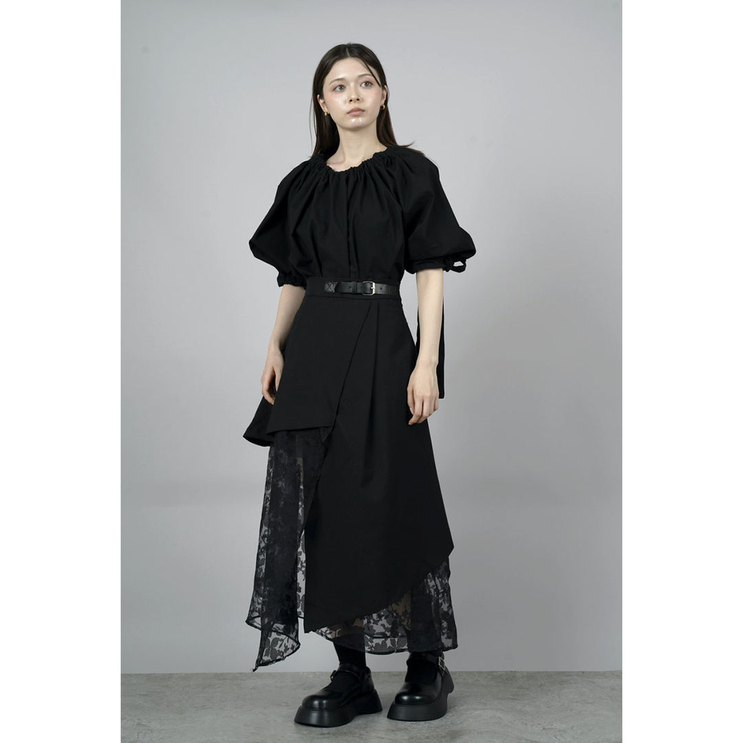 Gathered Shirring Blouse