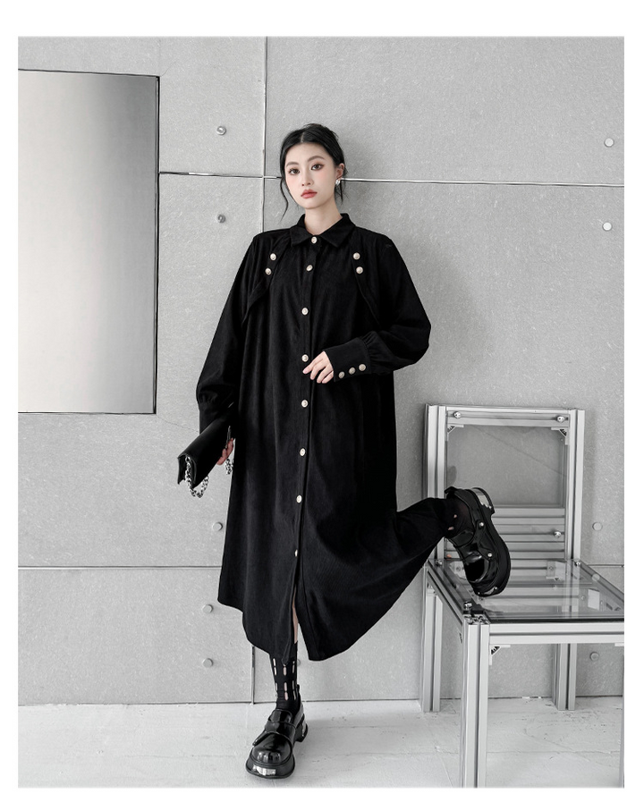 French style button one-piece