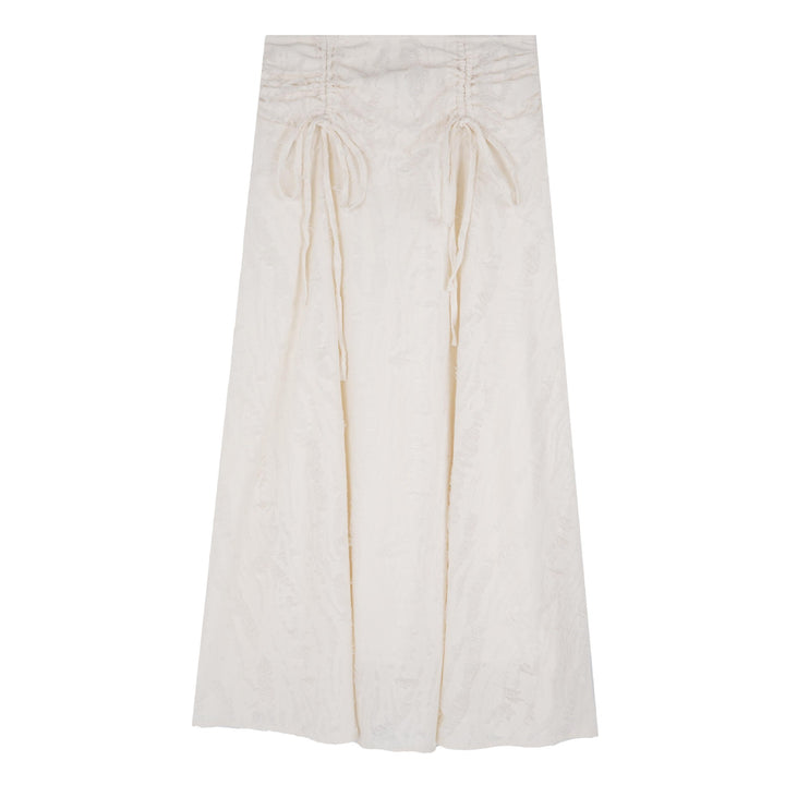 Ripped Drawstring Skirt