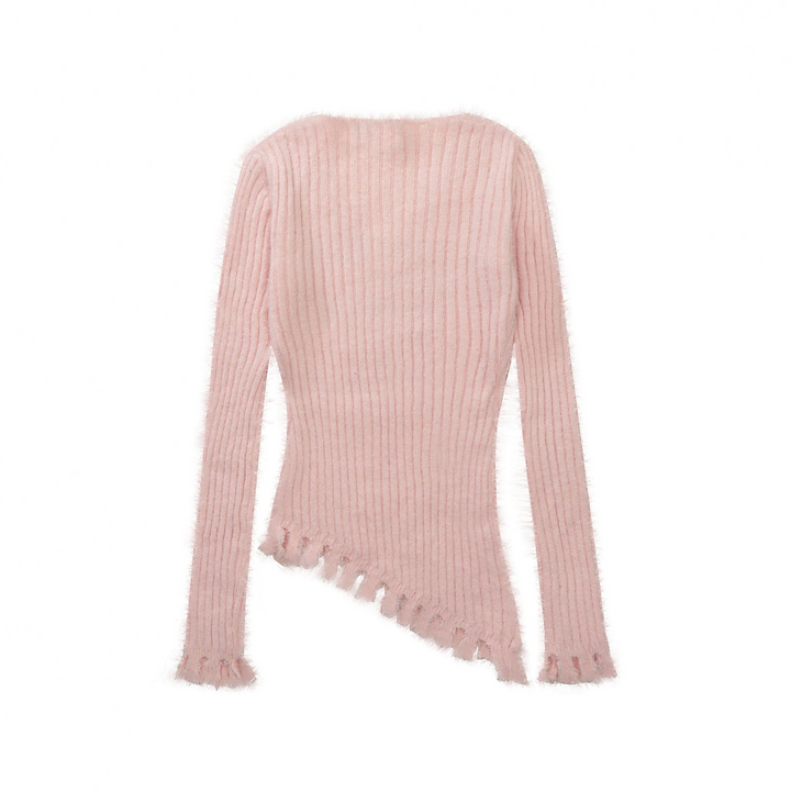 Asymmetry Logo Print Tops