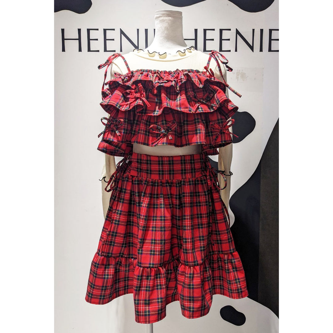 Tiered Ribbon Frill Bustier