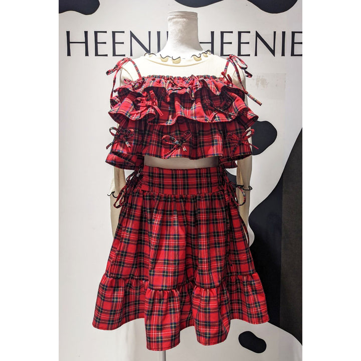 Tiered Ribbon Frill Bustier