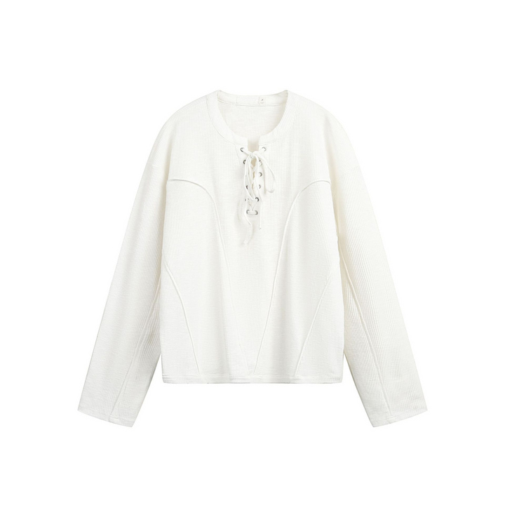 Lace-up Sleeve T-shirt