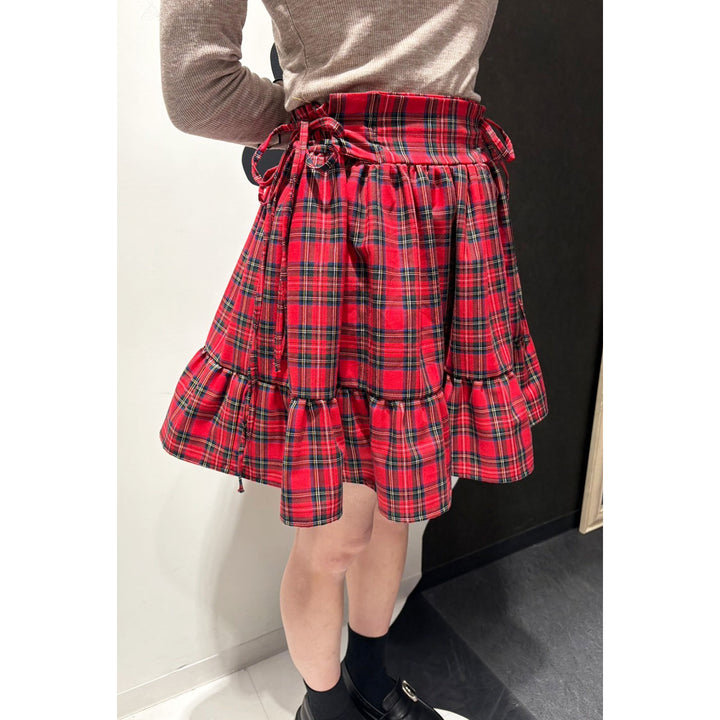Frill Gathered Short Skirt ¥8,480 / ¥7,980