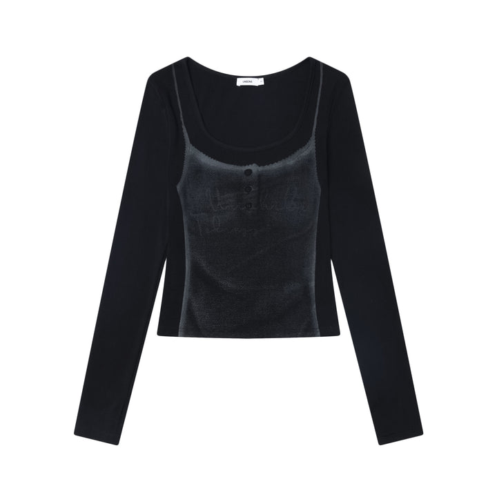 Retro Babes Print Long Sleeve T-shirt