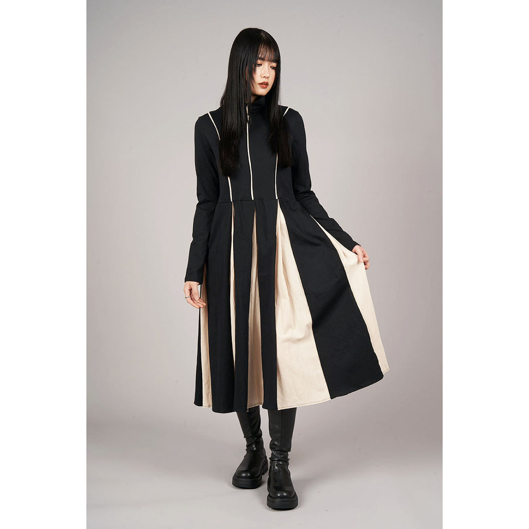 Bicolor High Neck Onepiece