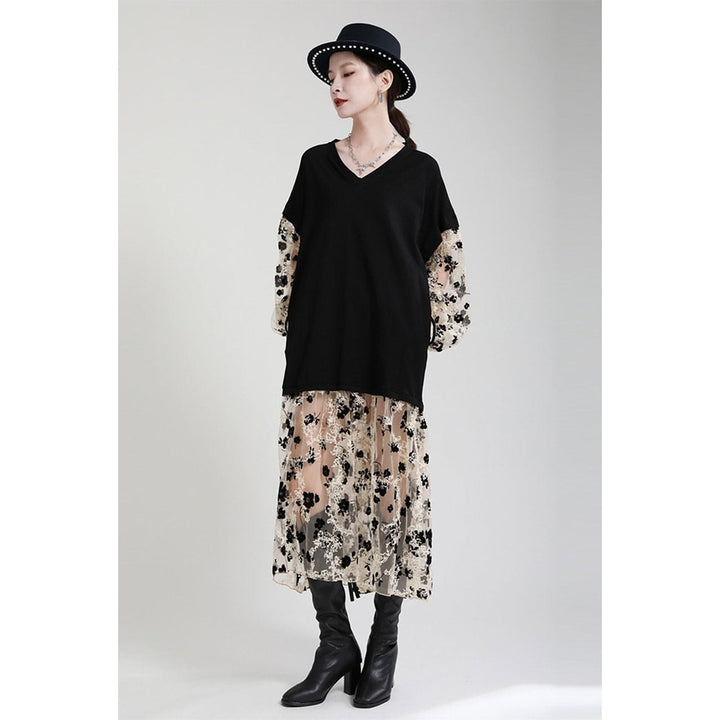 Flower Lace Long Onepiece