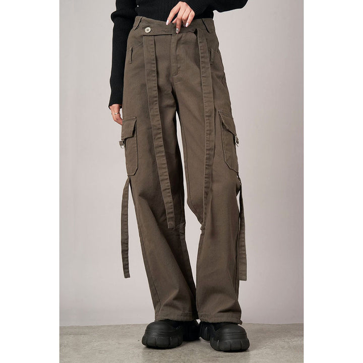 Cross Belt Cargo Pants
