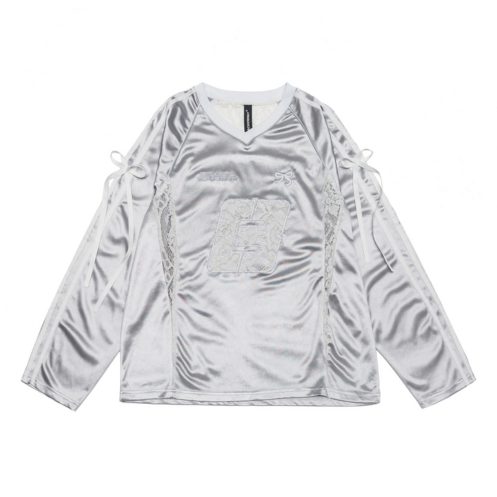 Lace Logo Long Sleeve T-shirt