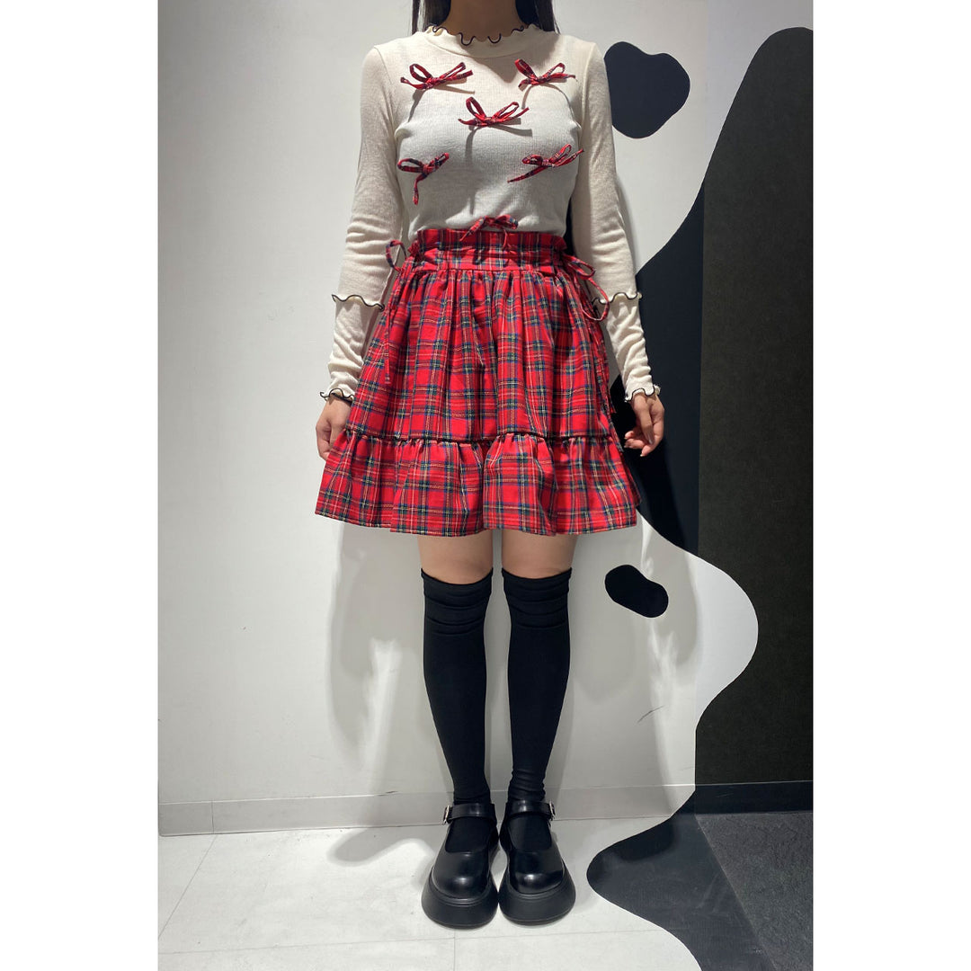 Frill Gathered Short Skirt ¥8,480 / ¥7,980