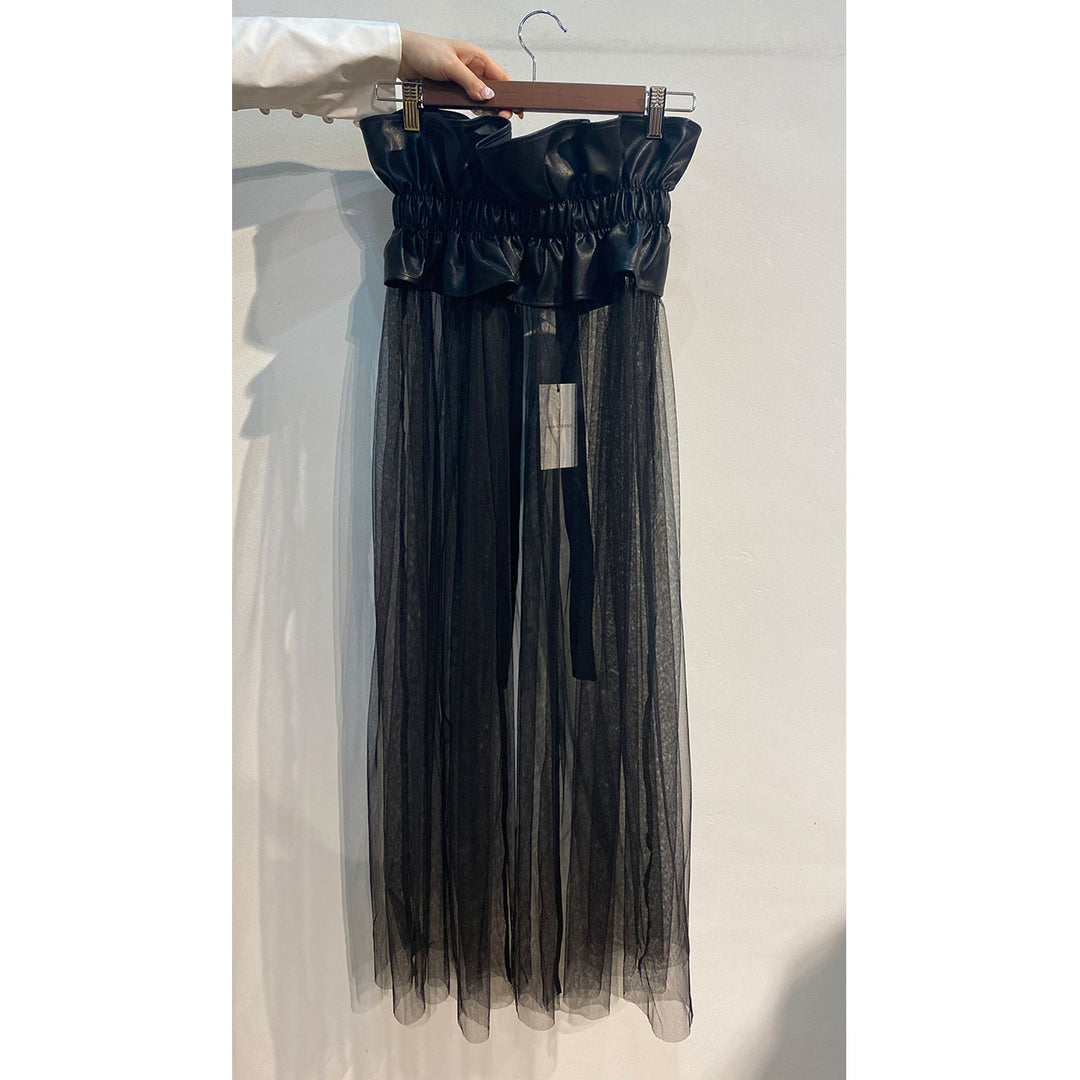 PU Leather Tulle Belt
