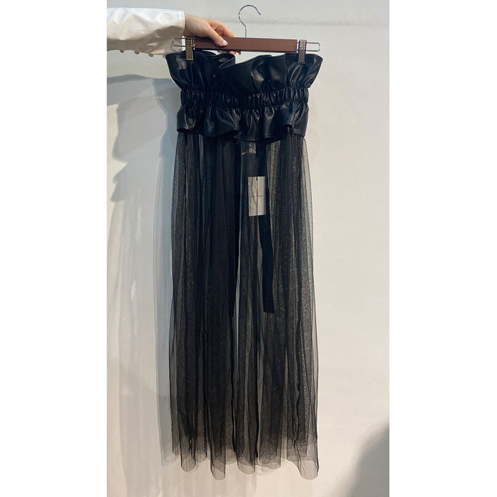 PU Leather Tulle Belt