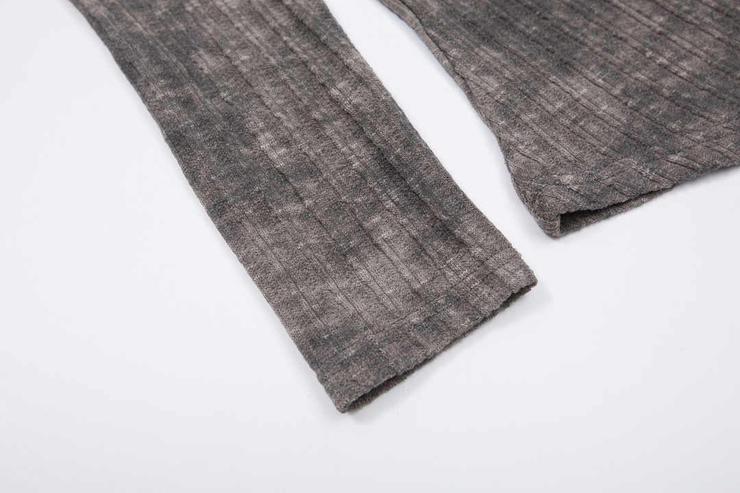 One Shoulder Print Pullover