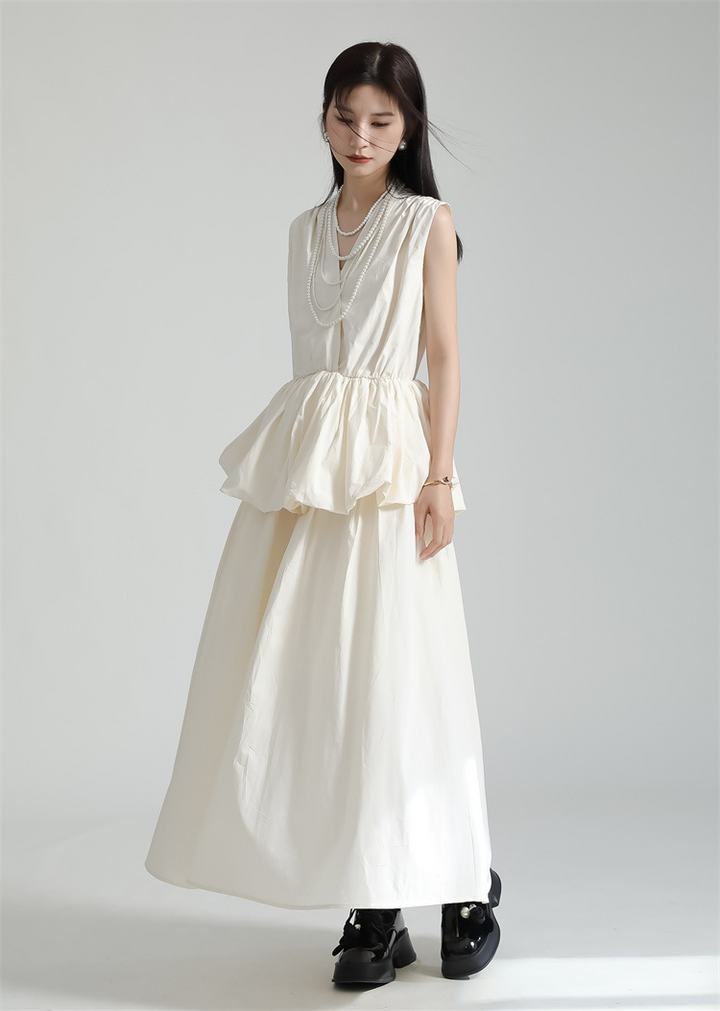 Balloon Tiered Gathered Onepiece