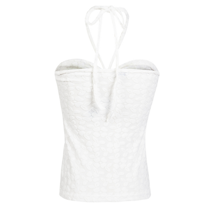 Neck Ribbon Flower Camisole